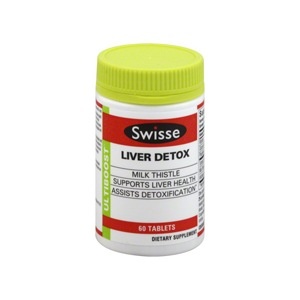 slide 1 of 1, Swisse Milk Thistle Liver Detox Tablets, 60 ct