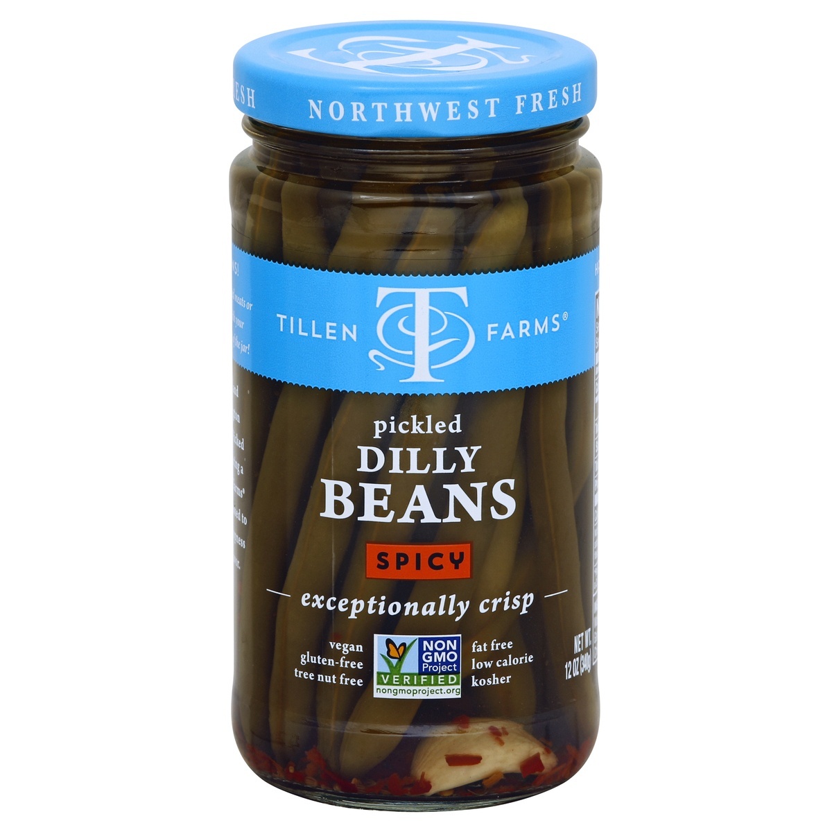 slide 1 of 1, Tillen Farms Dilly Beans 12 oz, 12 oz