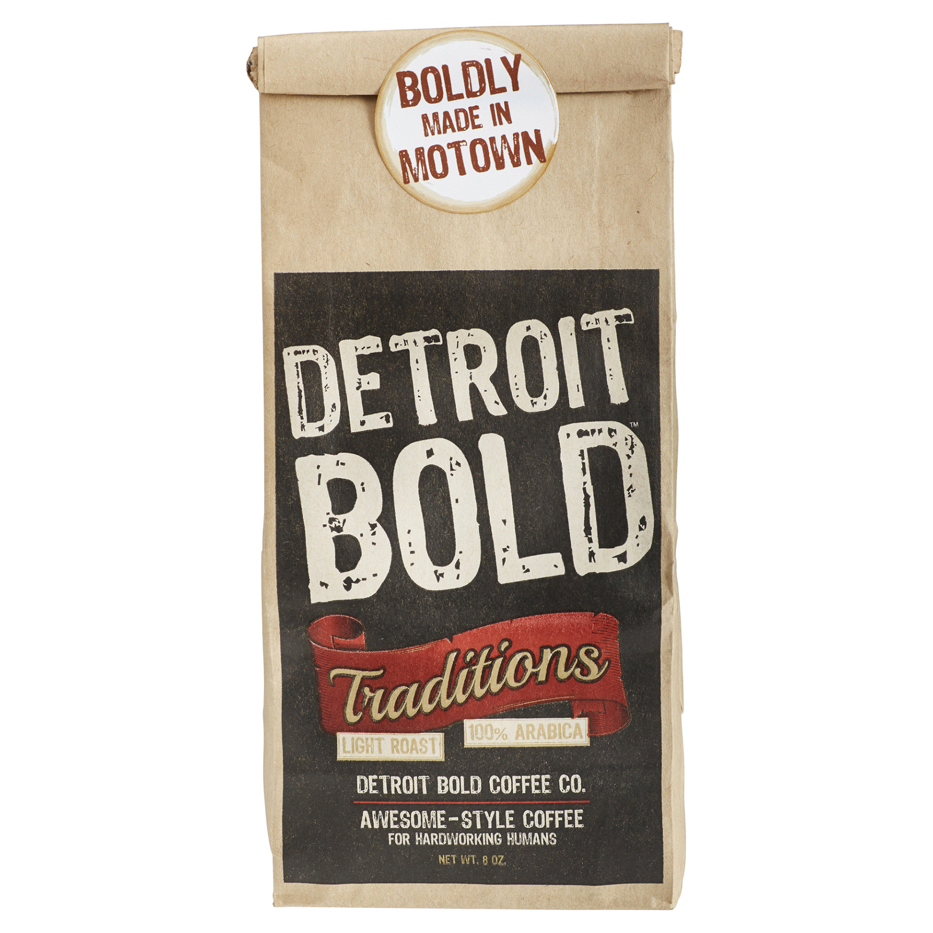 slide 1 of 1, Detroit Bold Light Roast Coffee, 8 oz