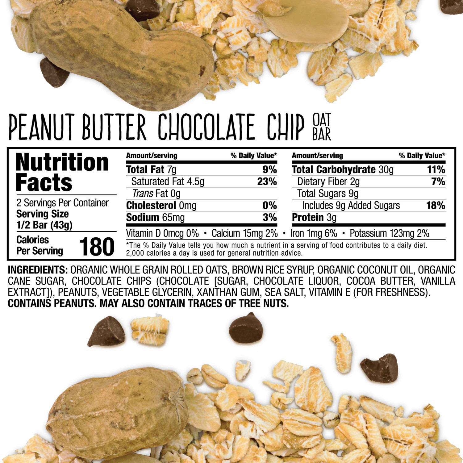 slide 29 of 40, Bobo's Peanut Butter Chocolate Chip Oat Bar, 3 oz