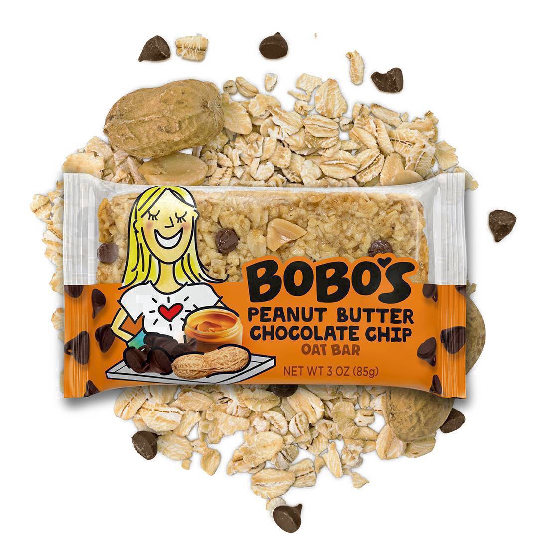 slide 4 of 40, Bobo's Peanut Butter Chocolate Chip Oat Bar, 3 oz