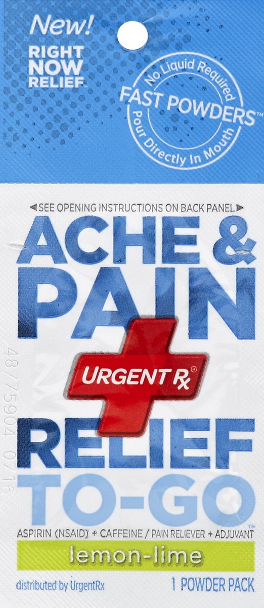 slide 2 of 2, UrgentRx Ache & Pain Relief 1 ea, 1 ct