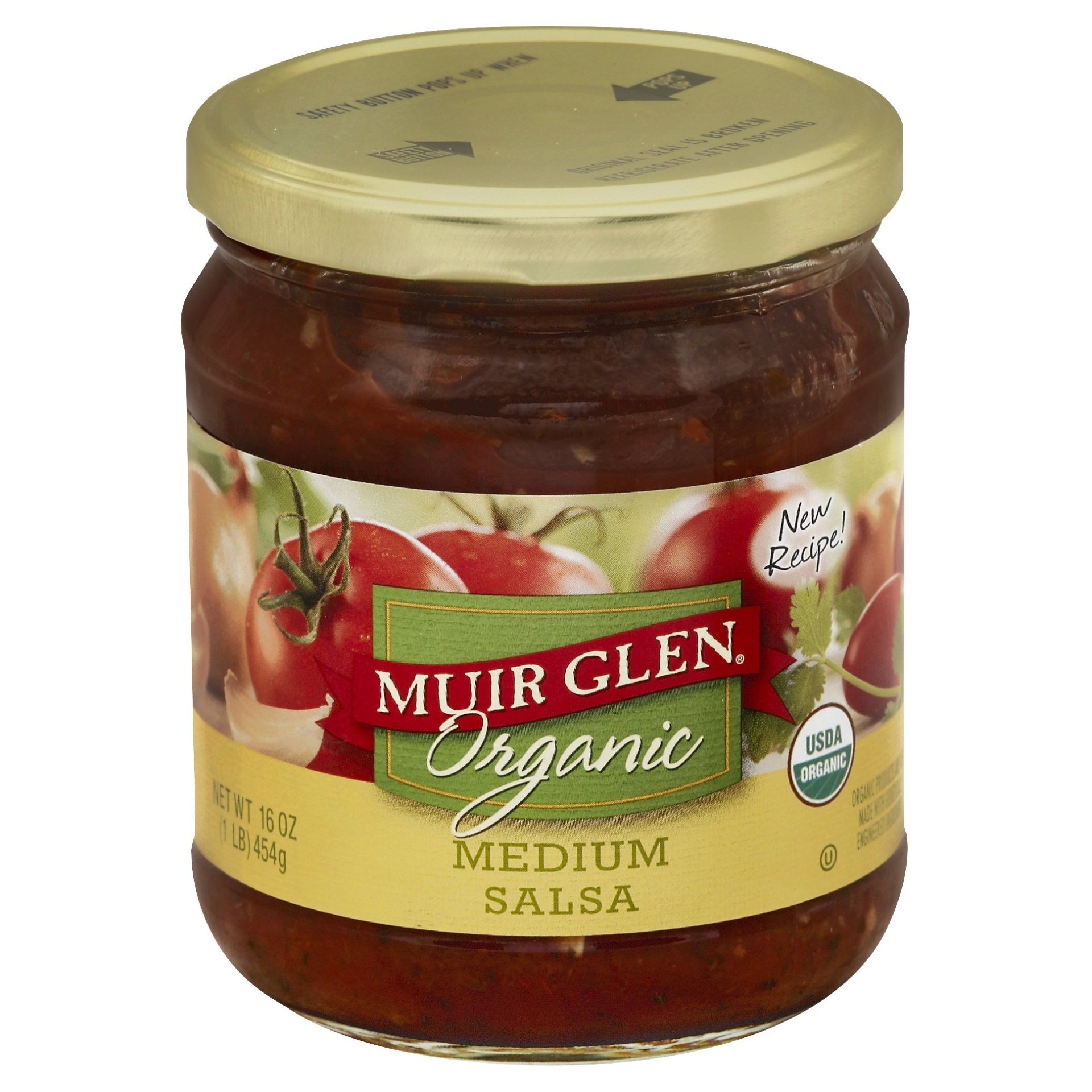 slide 1 of 2, Muir Glen Medium Salsa, 16 oz