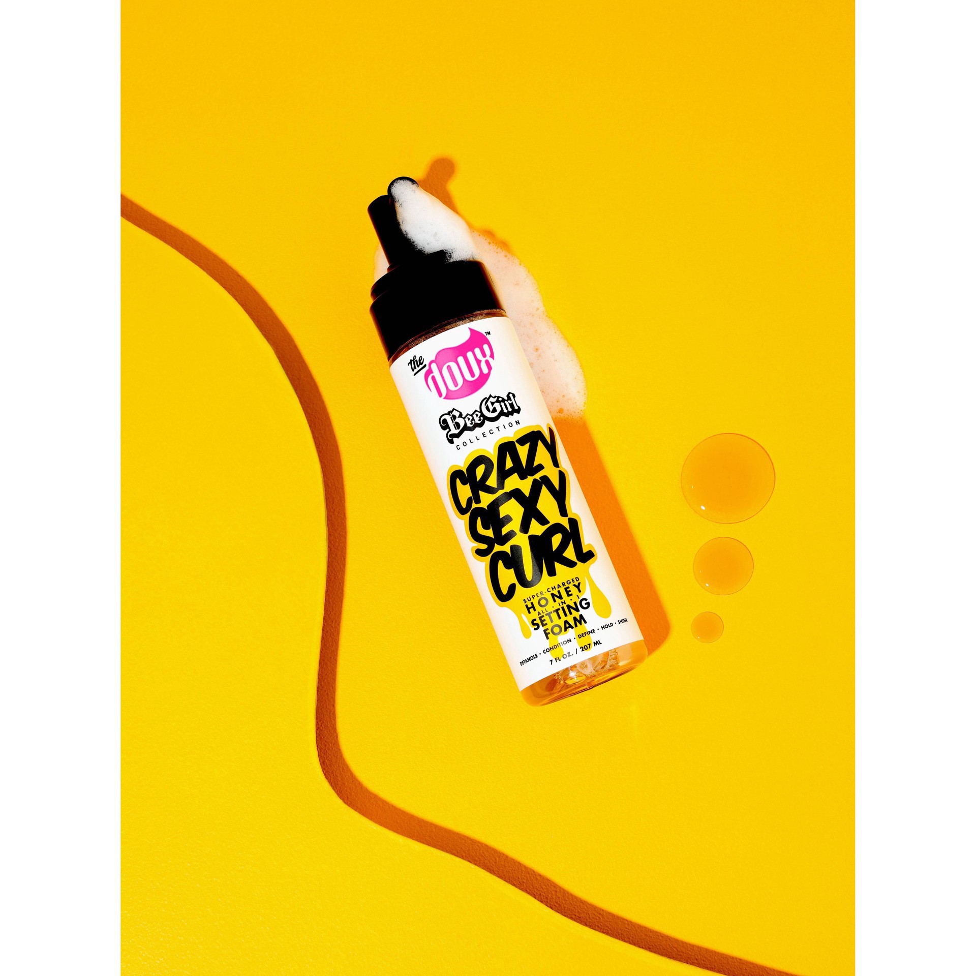 slide 9 of 11, The Doux Bee Girl Super-Charged All in 1 Honey Setting Foam 7 fl oz, 7 fl oz