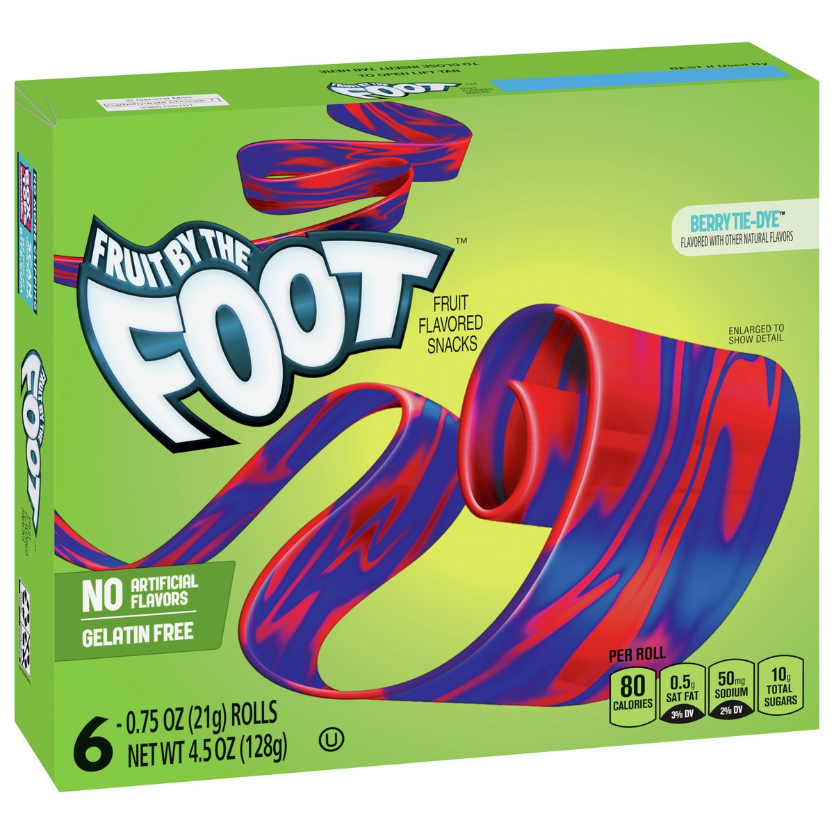 slide 7 of 9, Fruit by the Foot Fruit Flavored Snacks, Berry Tie-Dye, 4.5 oz, 6 ct, 6 ct