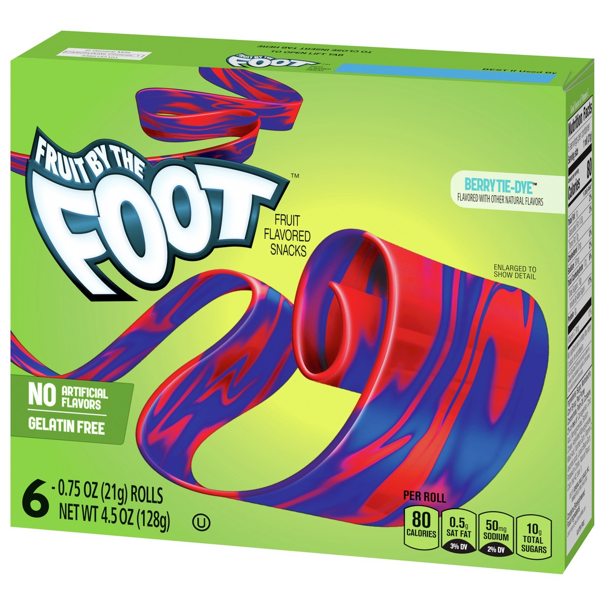 slide 8 of 9, Fruit by the Foot Fruit Flavored Snacks, Berry Tie-Dye, 4.5 oz, 6 ct, 6 ct