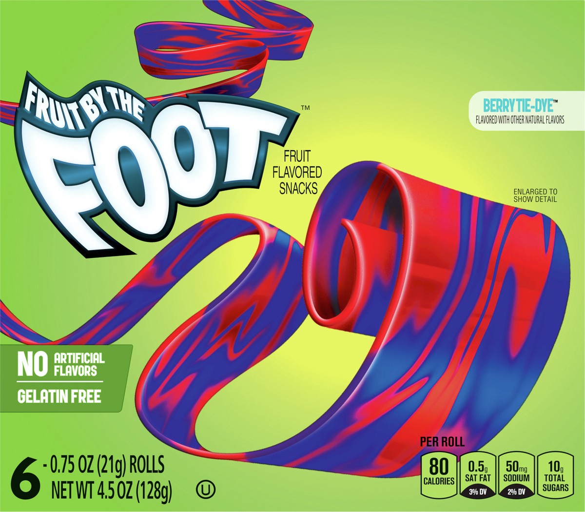 slide 3 of 9, Fruit by the Foot Fruit Flavored Snacks, Berry Tie-Dye, 4.5 oz, 6 ct, 6 ct