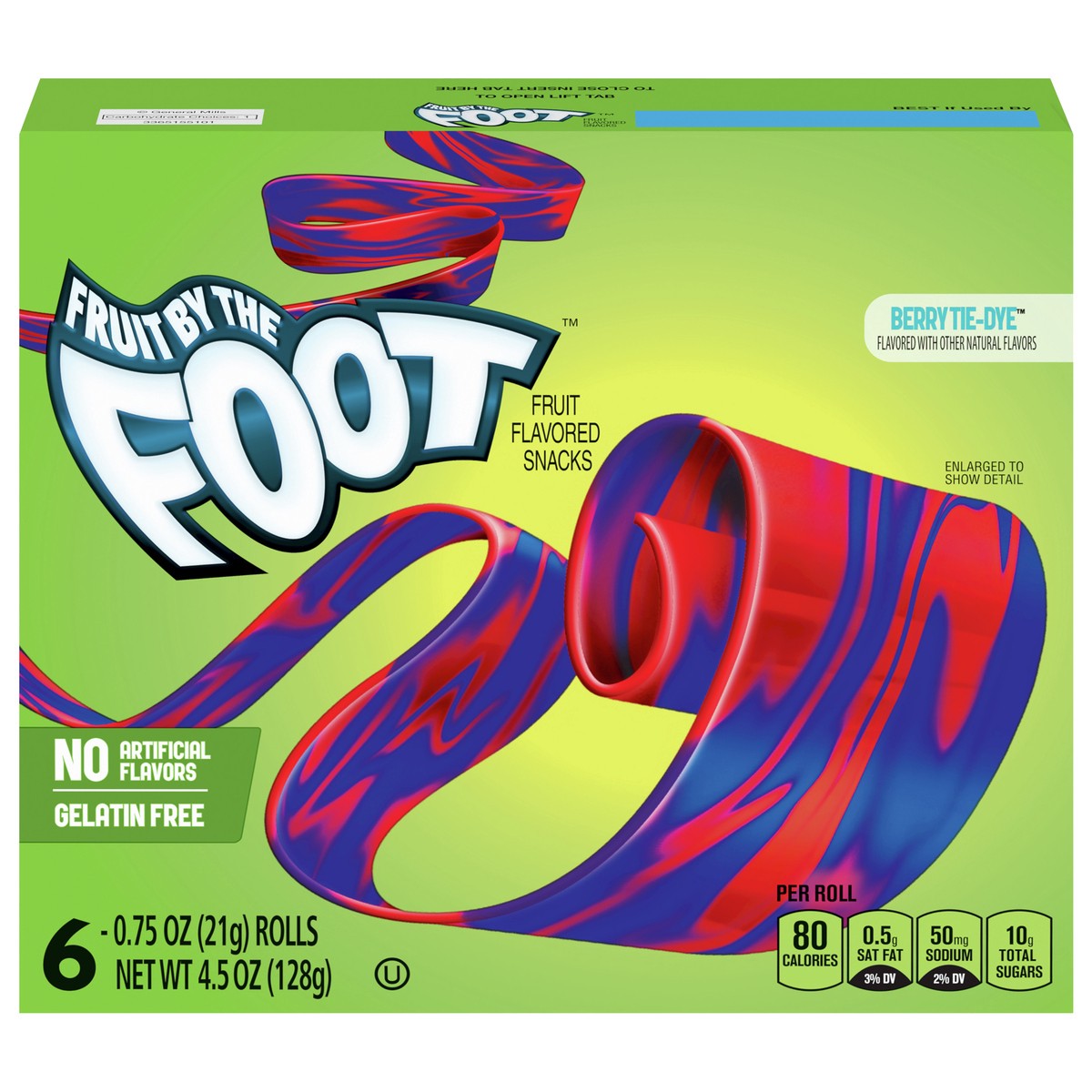 slide 1 of 9, Fruit by the Foot Fruit Flavored Snacks, Berry Tie-Dye, 4.5 oz, 6 ct, 6 ct