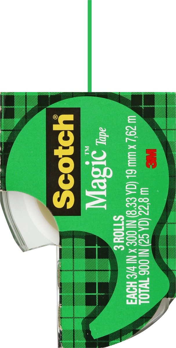 slide 5 of 11, Scotch Magic Tape 3 ea, 3 ct