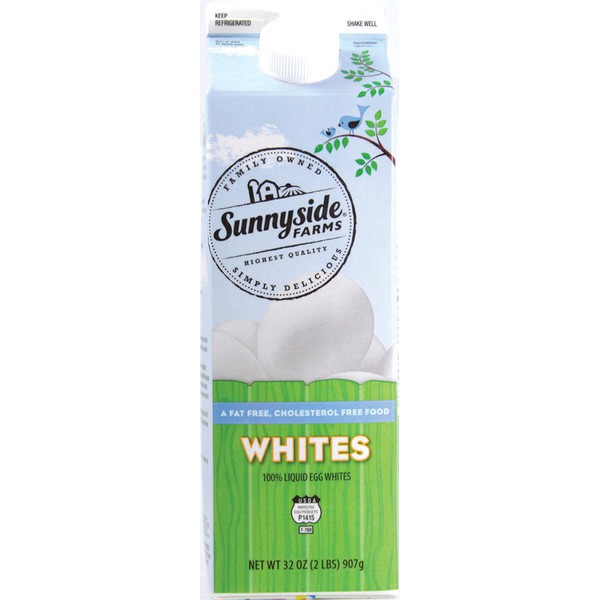 slide 1 of 1, Sunnyside Farms, 100% Liquid Eggs Whites, 32 oz