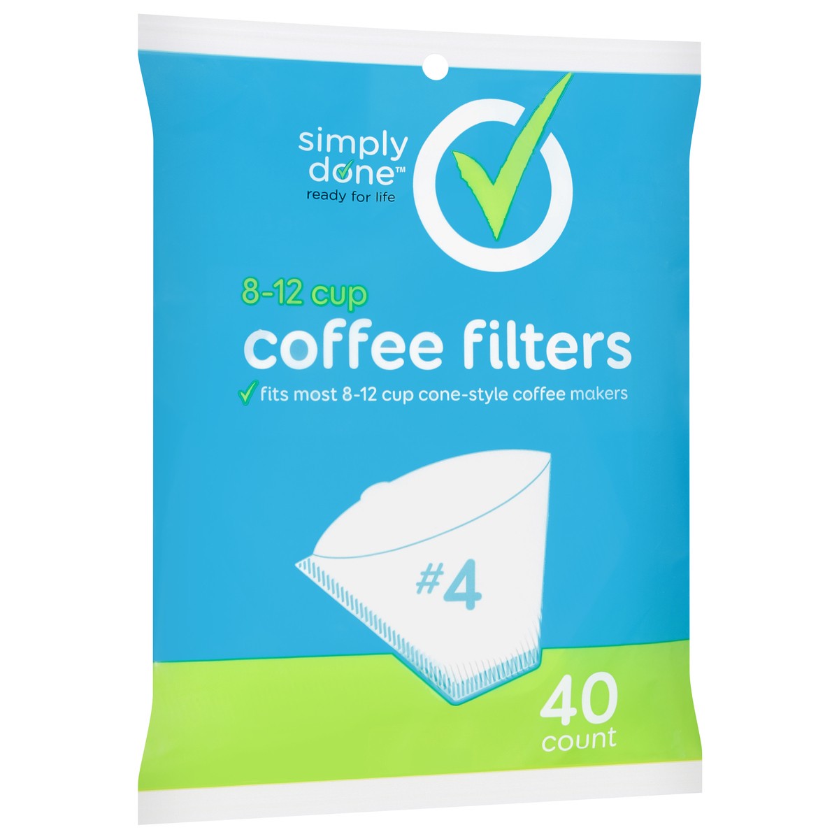 slide 7 of 9, Simply Done Coffee Filters - 40 ct, 40 ct