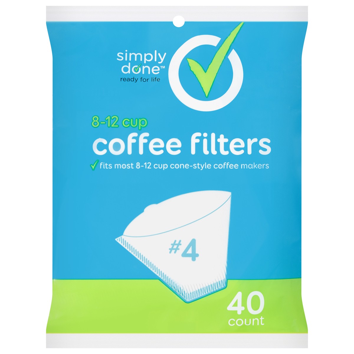 slide 1 of 9, Simply Done Coffee Filters - 40 ct, 40 ct