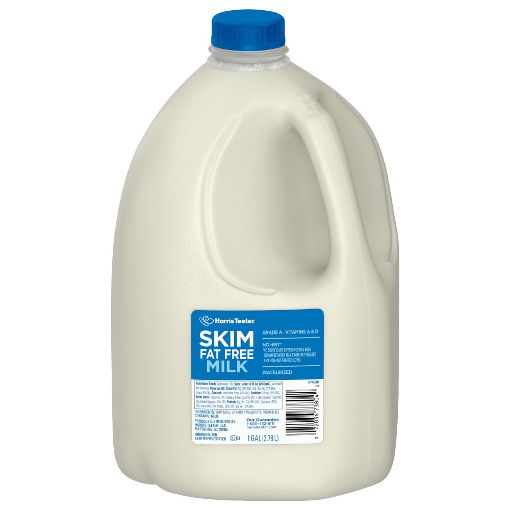 slide 1 of 1, Harris Teeter Skim Milk, 1 ct