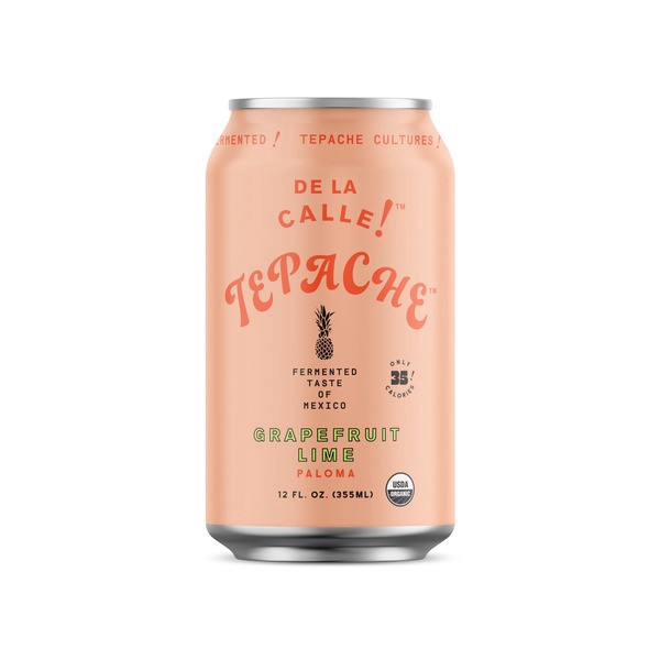 slide 1 of 1, De La Calle Tepache Grapefruit Lime, 12 fl oz