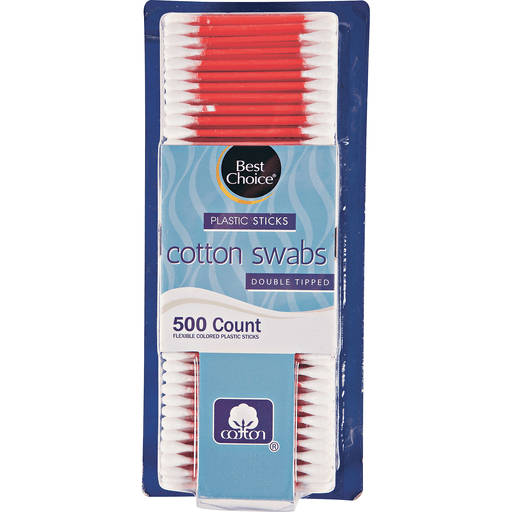 slide 1 of 1, Best Choice Color Cotton Swabs, 500 ct