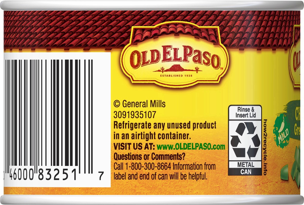 slide 8 of 8, Old El Paso Mild Chopped Green Chiles, 1 ct., 4.5 oz., 4 oz