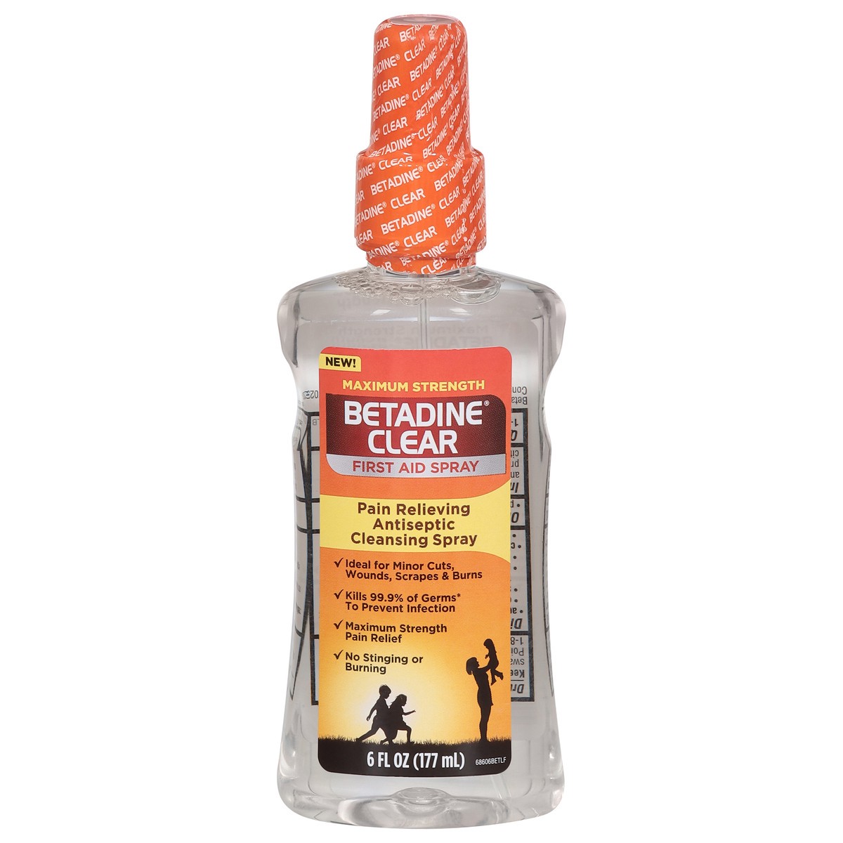 slide 1 of 14, Betadine Clear Maximum Strength First Aid Spray 6 fl oz, 6 fl oz