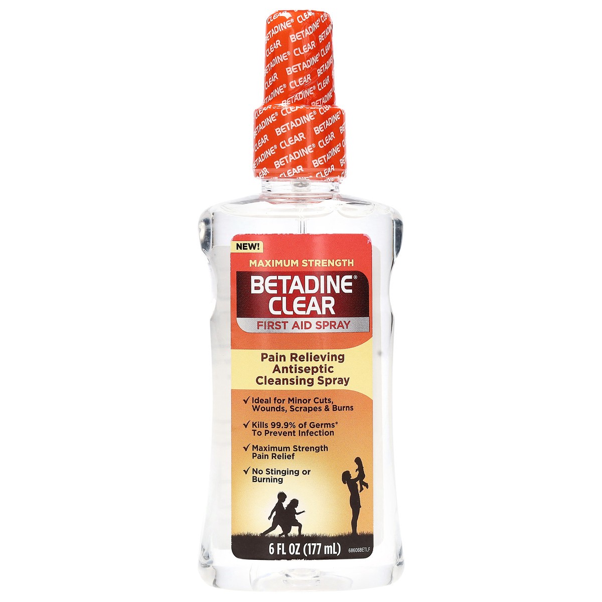 slide 1 of 15, Betadine Clear Maximum Strength First Aid Spray 6 fl oz, 6 fl oz