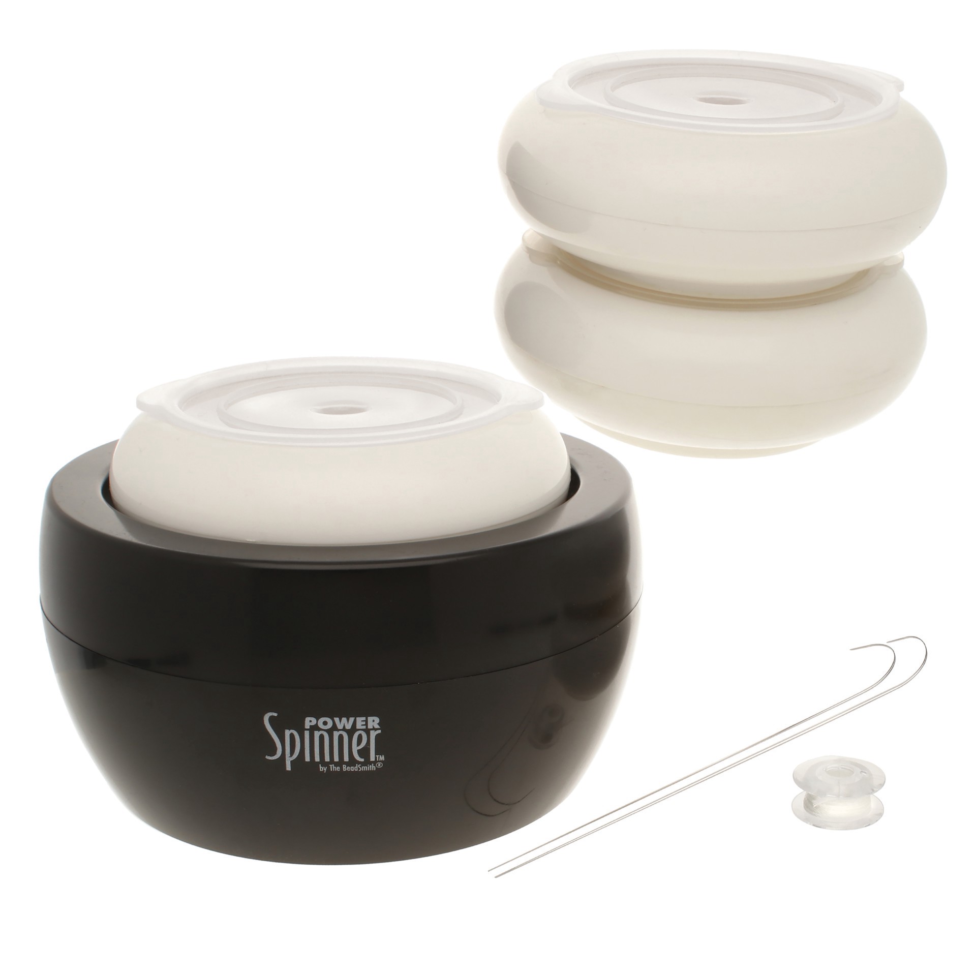 slide 4 of 6, The Beadsmith Basic Elements Automatic Bead Spinner, 4.75 in x 2.5 in