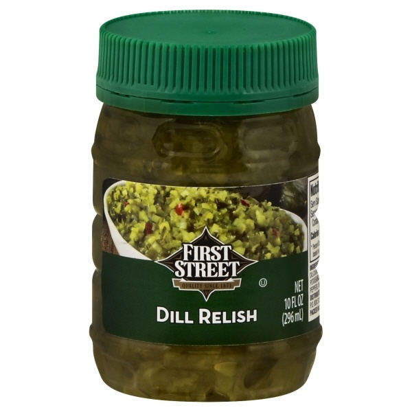 slide 1 of 1, First Street Dill Relish, 10 oz