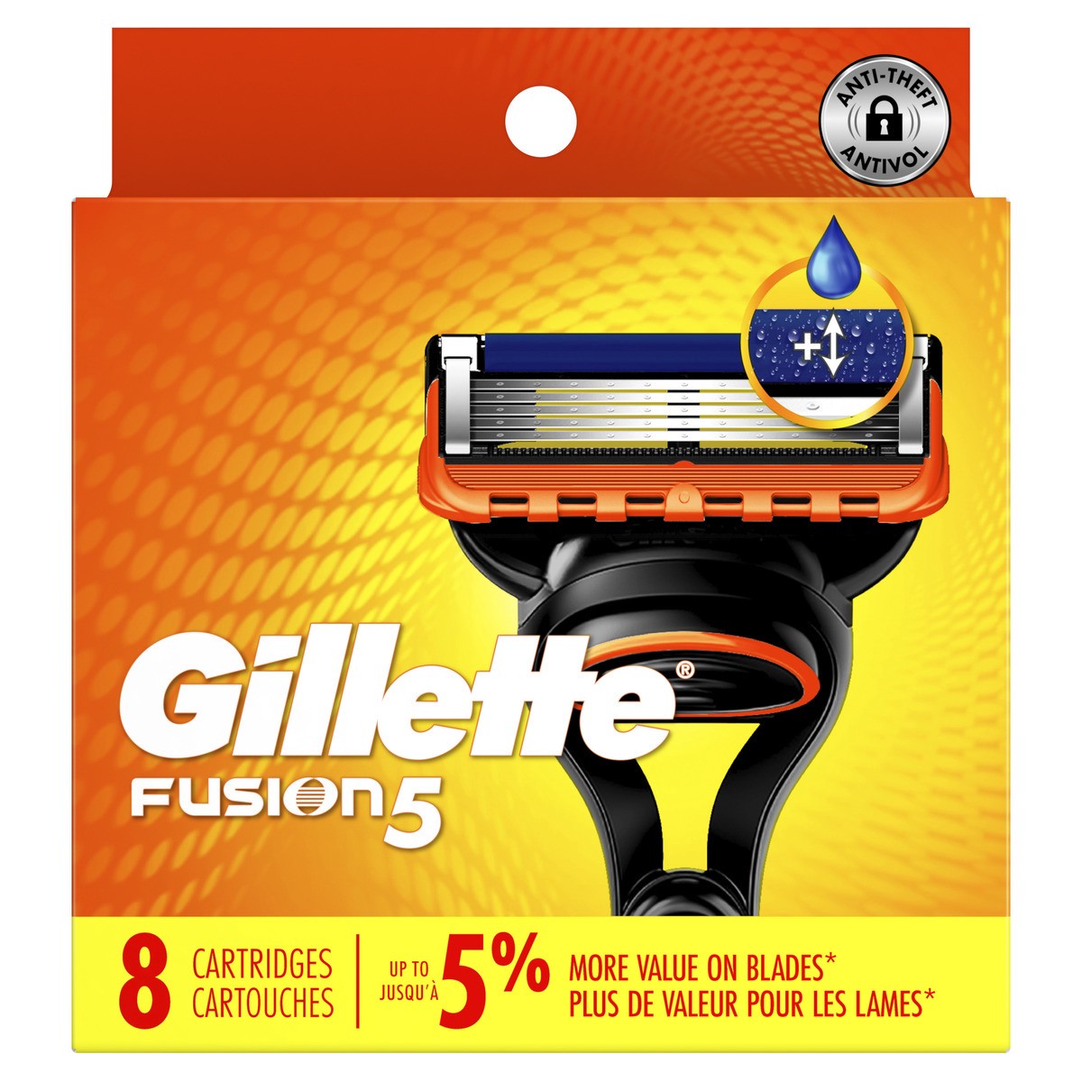 slide 1 of 104, Fusion5 Razor Refills for Men, 8ct Razor Cartridges, Lubrication Strip, Precision Trimmer for Men, 5-Blade Razor Blades for Close Shave, 8 ct