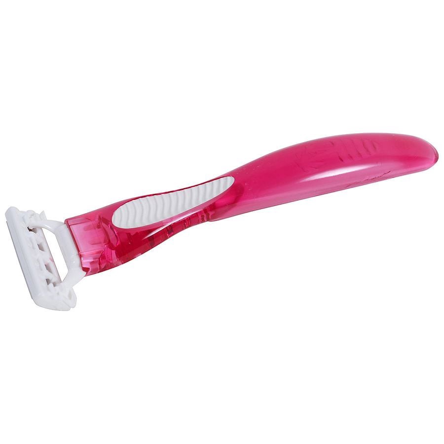 slide 3 of 5, Walgreens Lavender Women's Razor Disposable 3 Blade, 4 ct