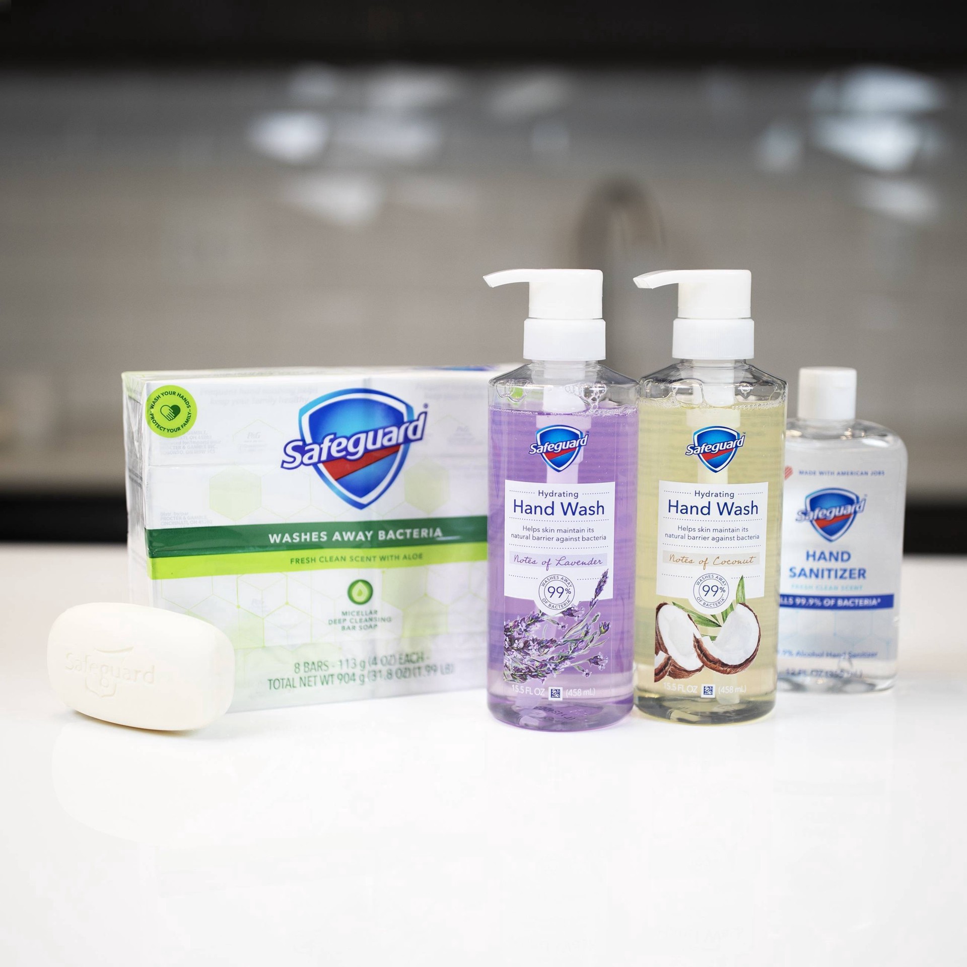 slide 3 of 4, Safeguard Hand Wash Twin Pack, Notes of Lavender & Notes of Coconut, 15.5 oz