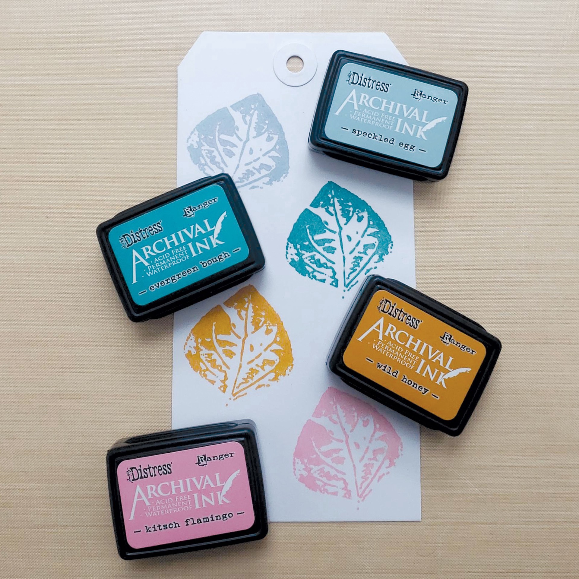 slide 2 of 3, Tim Holtz Distress No.4 Mini Archival Ink Kit, 1.25 in x 1.75 in