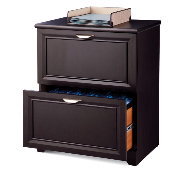 slide 1 of 6, Realspace Magellan 24''W 2-Drawer Lateral File Cabinet, Espresso, 1 ct