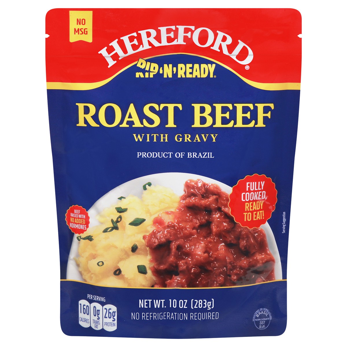 slide 8 of 14, Hereford Rip 'n' Ready Roast Beef with Gravy 10 oz, 10 oz