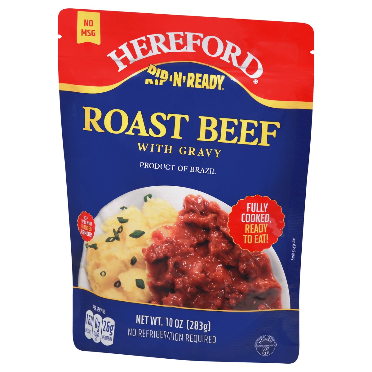 slide 10 of 14, Hereford Rip 'n' Ready Roast Beef with Gravy 10 oz, 10 oz