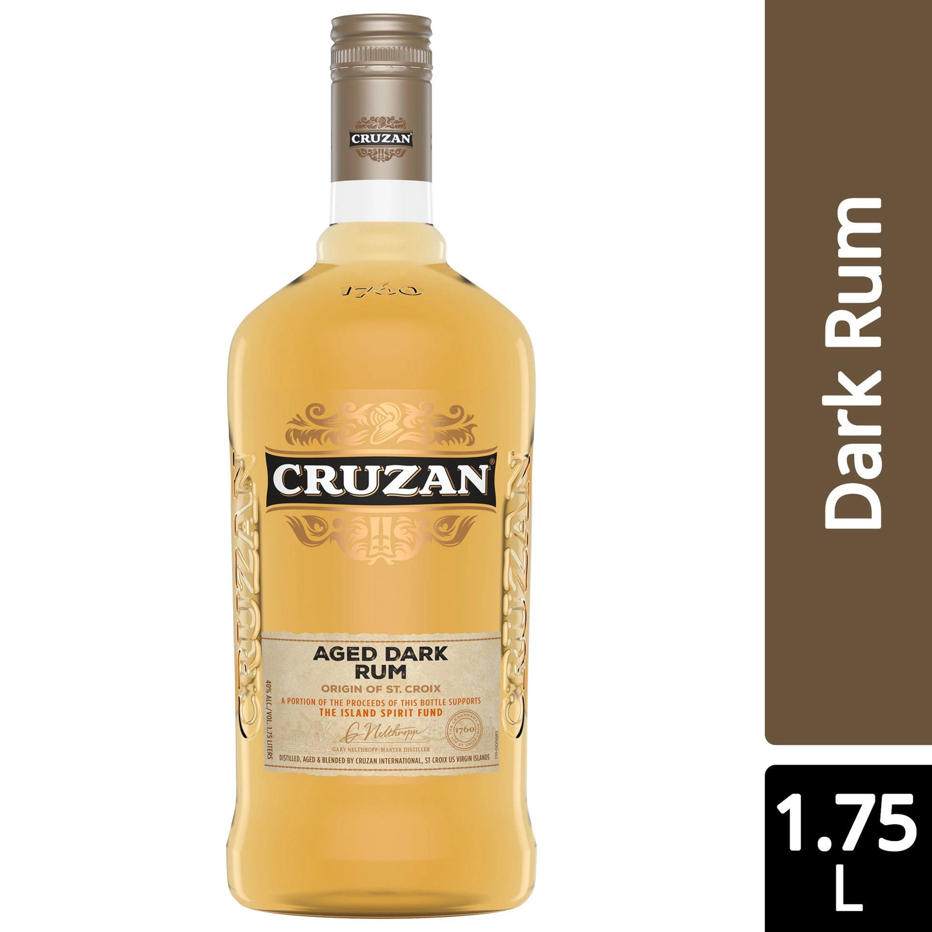 slide 1 of 2, Cruzan Aged Dark Rum 1.75 L, 1.75 liter