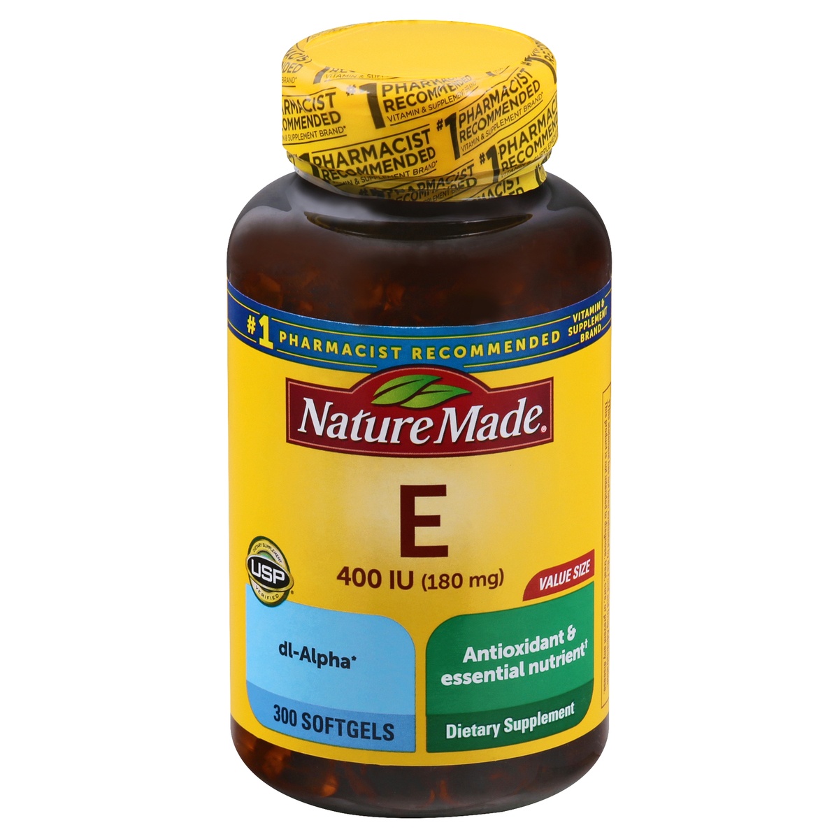 slide 1 of 1, Nature Made E Vitamin 400 IU Liquid Softgels, 300 ct