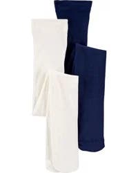 Carter's Carters Kid 2-Pack Tights White/Navy 8-14