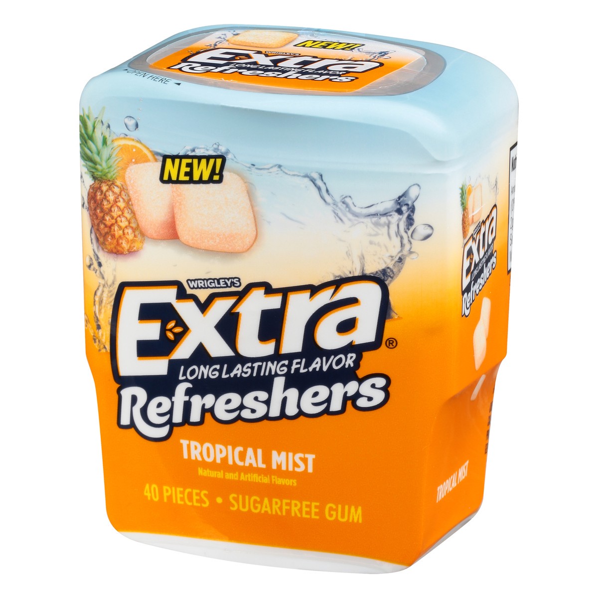 slide 2 of 9, EXTRA Refreshers Tropical Mist Chewing Gum, 40 Pieces, 40 pc