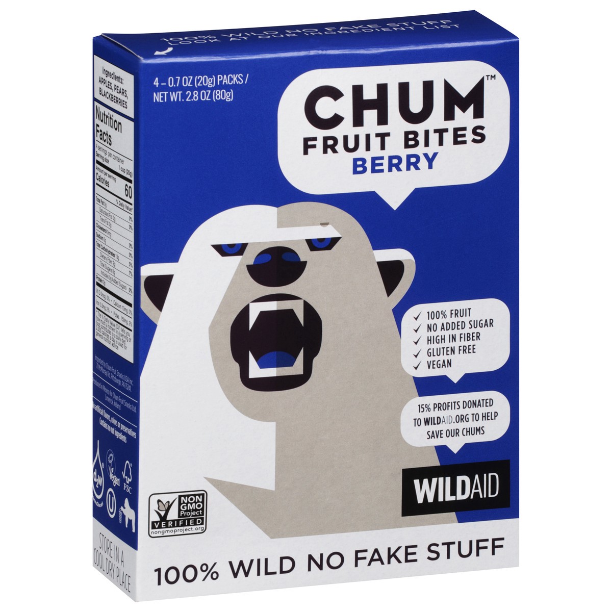 slide 2 of 11, Chum Berry Fruit Bites 4 - 0.7 oz Packs, 4 ct