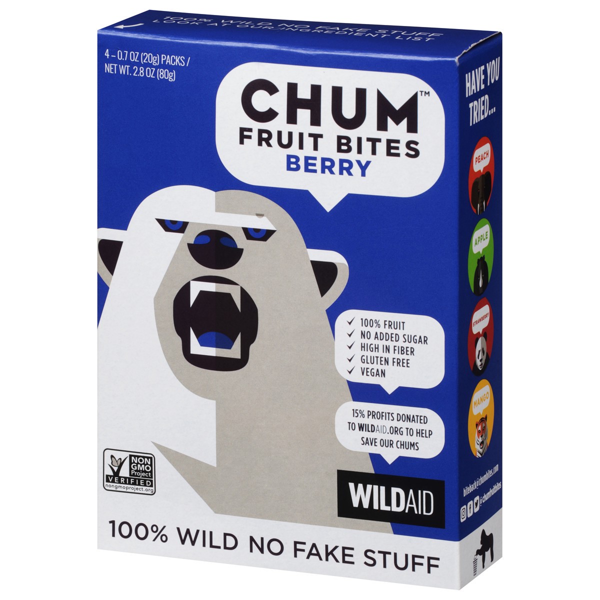 slide 3 of 11, Chum Berry Fruit Bites 4 - 0.7 oz Packs, 4 ct