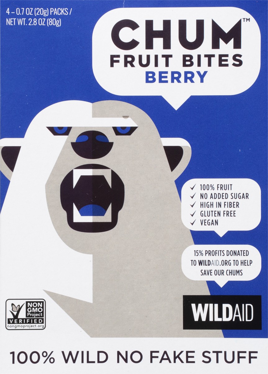 slide 9 of 11, Chum Berry Fruit Bites 4 - 0.7 oz Packs, 4 ct