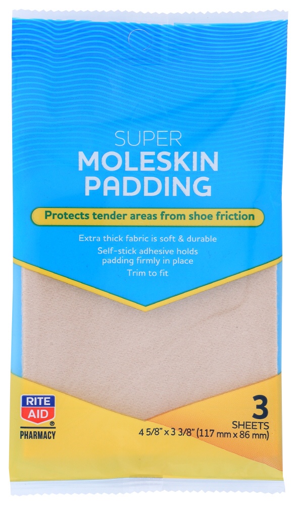 slide 1 of 1, Rite Aid Ra Super Moleskin, 3 ct