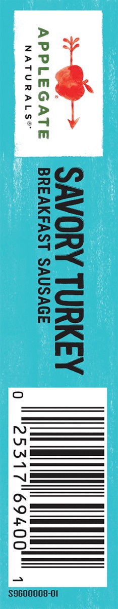 slide 2 of 8, Applegate Naturals Savory Turkey Breakfast Sausage Links, 7oz (Frozen), 10 ct