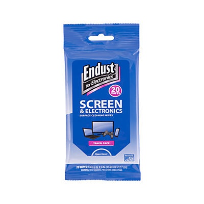 slide 1 of 1, Endust For Electronics Travel Pack Screen Wipes, 20 ct