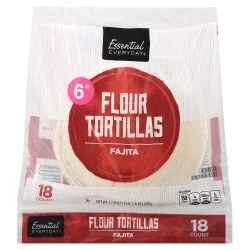 Essential Everyday Flour Tortillas 6" 18Ct