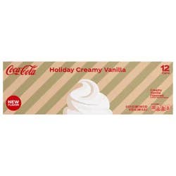 Coca-Cola Holiday Creamy Vanilla Fridge Pack Cans, 12 fl oz, 12 Pack