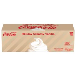 Coca-Cola Holiday Creamy Vanilla Fridge Pack Cans, 12 fl oz, 12 Pack