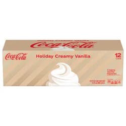 Coca-Cola Holiday Creamy Vanilla Fridge Pack Cans, 12 fl oz, 12 Pack