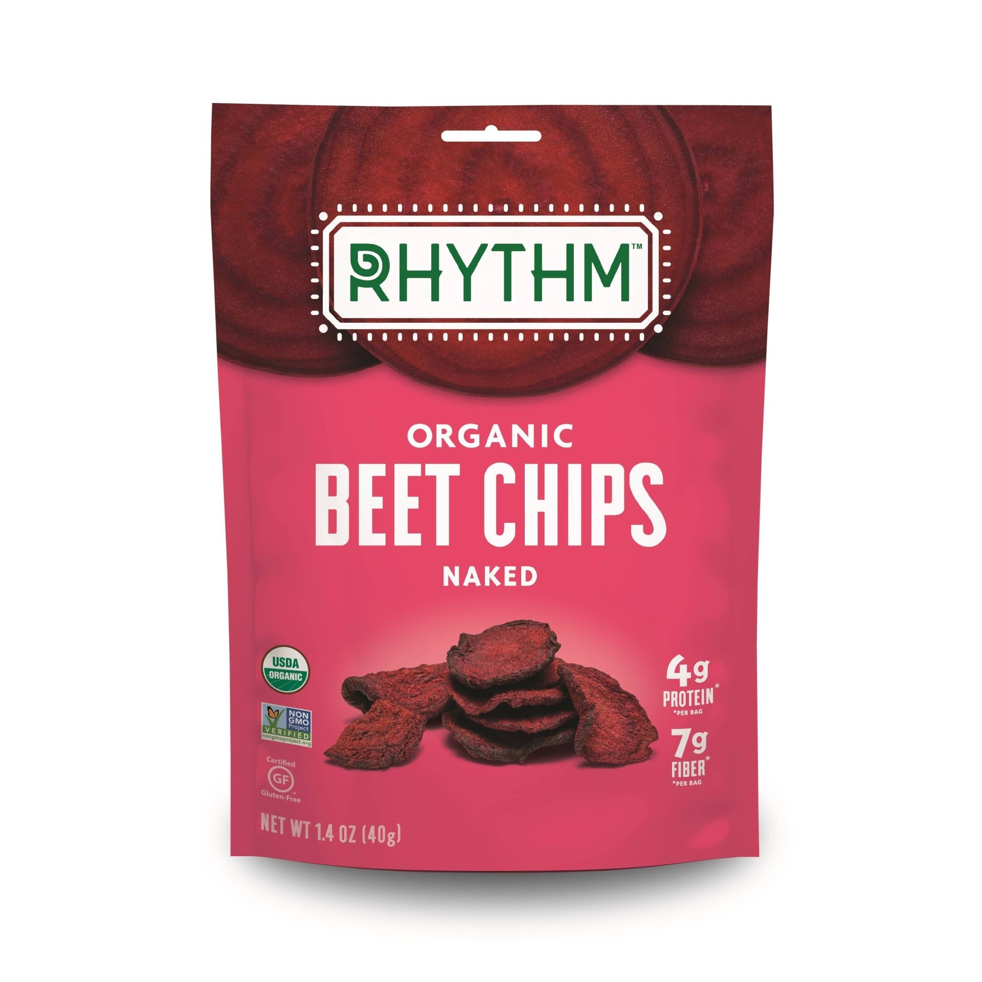 slide 1 of 2, Rhythm Superfoods Rhythm Organic Vegan Superfoods Naked Beet Chips, 1.4 oz