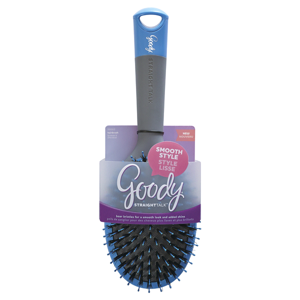 slide 1 of 2, Goody Straight Talk Porcupine Oval Cushion Hair Brush, 1 ct