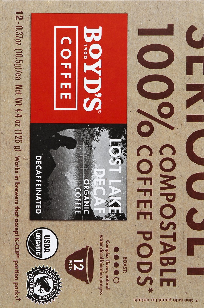 slide 6 of 6, Boyd's Boyds Lost Lake Decaffeinated Coffee K-Cup, 12 ct