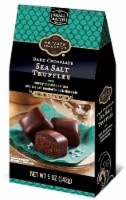 slide 1 of 3, Private Selection Dark Chocolate Sea Salt Truffles, 5 oz