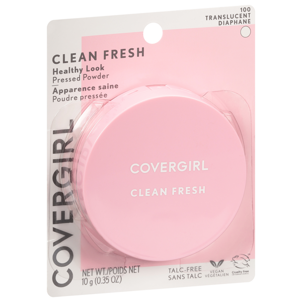 slide 1 of 1, Covergirl Clean Fresh Pressed Powder, Translucent 110, 0.35 oz